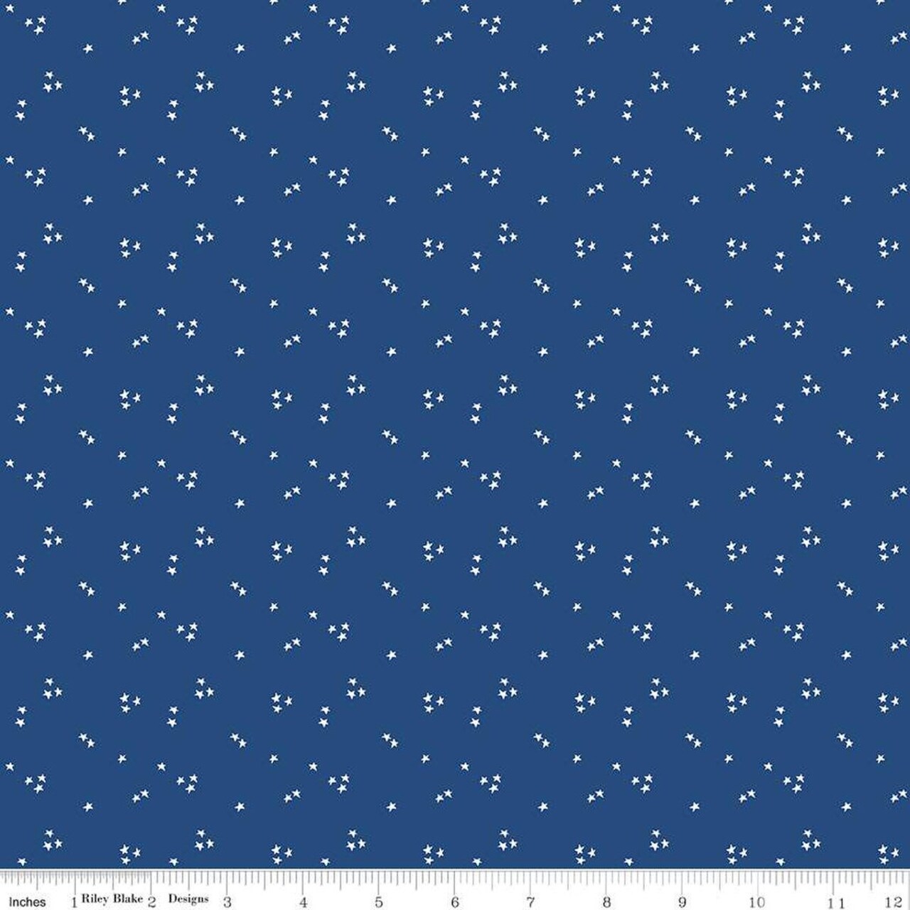 Fabric Riley Blake Hero Blue Shining Star by the Quarter Yard C15466-HEROBLUE